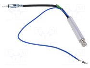 Cable; DIN plug,ISO socket; black; straight; 0.25m; 12VDC ACV