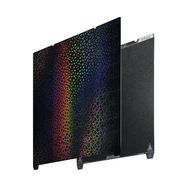 Double-sided PET Kaleidoscope + PEI-coated overlay for Creality 3D printer work table - 315x310mm