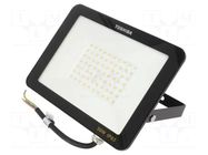 Lamp: LED flood light; 230VAC; 50W; neutral white; 120°; 4000K TOSHIBA LED LIGHTING