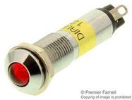 LED INDICATOR, PROM, 12VDC, RED