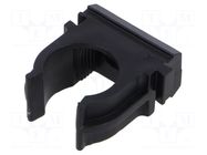 Bracket; polyetylene; FlexiPipe; black; Size: 16; -15÷80°C TIE10