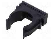 Bracket; polyetylene; FlexiPipe; black; Size: 20; -15÷80°C TIE10