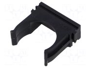 Bracket; polyetylene; FlexiPipe; black; Size: 25; -15÷80°C TIE10