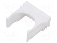 Bracket; polyetylene; FlexiPipe; white; Size: 25; -15÷80°C TIE10