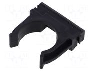 Bracket; polyetylene; FlexiPipe; black; Size: 32; -15÷80°C TIE10