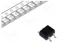 Bridge rectifier: single-phase; 600V; If: 0.5A; Ifsm: 30A; DB-1MS DC COMPONENTS