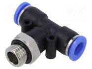 Push-in fitting; T-tap splitter; -0.95÷15bar; Thread: G 1/4" PNEUMAT