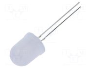 LED; red/yellow; 10mm; 30°; Front: convex; 2.1÷2.6VDC; No.of term: 2 OPTOSUPPLY