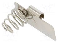 Spring contact; AAA,R03; Batt.no: 2; push-in KEYSTONE