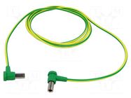 Connection cable; socket angled 6mm,both sides; non-insulated STÄUBLI