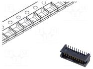 Connector: pin strips; male; PIN: 20; 1.27mm; gold-plated; SMT; 2x10 SAMTEC