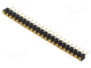 Connector: pin strips; socket; female; PIN: 22; THT; 1.5A; 60V; MK 01 FISCHER ELEKTRONIK