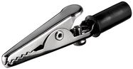 Alligator Clip with Screw, black - length 51 mm