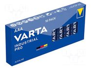 Battery: alkaline; AAA; 1.5V; non-rechargeable; Ø10.5x44.5mm VARTA MICROBATTERY