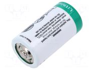 Battery: lithium; C; 3.6V; 8500mAh; non-rechargeable; Ø26x50.4mm SAFT