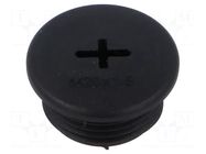 Stopper; M20; 1.5; IP68; polyamide; black; Entrelec; Thread: metric TE Connectivity