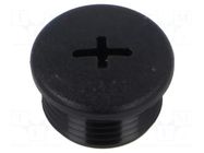 Stopper; PG11; IP68; polyamide; black; Entrelec; Thread: PG; 10mm TE Connectivity
