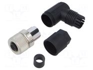 Connector: M12; plug; PIN: 4; female; 60V; angled 90°; push-lock PHOENIX CONTACT