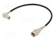 Cable; FME plug,SMB socket; black; angled,straight; 0.2m MTA