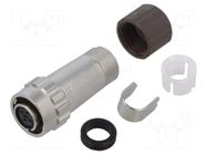 Connector: circular; plug; female; LF; 10A; 1.25kVAC; PIN: 4 HIROSE