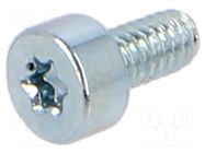 Screw; M2x4; 0.4; Head: cheese head; Torx®; TX06; steel; zinc BOSSARD