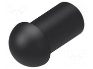Stopper; polyamide; black; Entrelec; Ø: 8mm; Size: 11; L: 13.7mm TE Connectivity