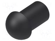 Stopper; polyamide; black; Entrelec; Ø: 9.7mm; Size: 13; L: 15mm TE Connectivity