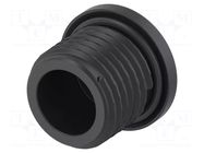 Stopper; PG7; IP68; polyamide; black; Entrelec; Thread: PG; 10mm TE Connectivity