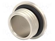 Stopper; PG7; IP68; brass; Plating: nickel; Entrelec; Thread: PG; 8mm TE Connectivity