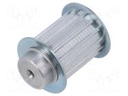 Belt pulley; AT5; W: 25mm; whell width: 36mm; Ø: 22.65mm; aluminium OPTIBELT