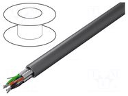 Wire; Alpha Essential C&C; 3x2x22AWG; shielded,Al-PET foil; PVC ALPHA WIRE