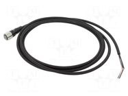 Cable: for sensors/automation; M12; PIN: 4; straight; 2m; PUR OMRON