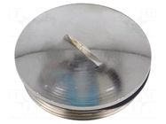Stopper; M40; 1.5; brass; Plating: nickel; Thread: metric ILME