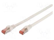 Patch cord; RJ45 plug,both sides; S/FTP; 6; stranded; Cu; 5m; LSZH DIGITUS