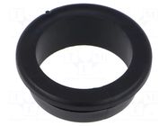 Grommet; Ømount.hole: 22mm; Øhole: 18mm; black; PVC; 16217 ESSENTRA