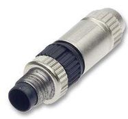 CONNECTOR, MALE, M8, 4 POLE