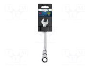 Wrench; combination spanner,with ratchet,with joint; 21mm HÖGERT TECHNIK