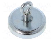 Magnet: permanent; hard ferrite; 100N; 36mm; with hook ELESA+GANTER