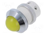 Indicator: LED; prominent; yellow; 24÷28VDC; 24÷28VAC; Ø22mm; IP67 SIGNAL-CONSTRUCT