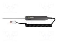 Probe: PT100-type temperature; -100÷600°C; Probe l: 0.13m; Len: 1m CHAUVIN ARNOUX