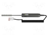 Probe: PT100-type temperature; -100÷600°C; Probe l: 0.13m; Len: 1m CHAUVIN ARNOUX