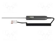 Probe: PT100-type temperature; -100÷600°C; Probe l: 1m; Len: 1m; 7s CHAUVIN ARNOUX