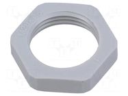Nut; M20; 26mm; light grey; Thread: metric; Pitch: 1.5; KMK-PA-OB HELUKABEL