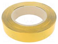 Tape: marking; yellow-black; L: 50m; W: 50mm; self-adhesive; PVC FATH