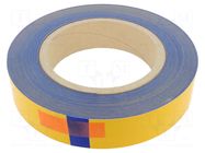 Tape: marking; blue; L: 50m; W: 50mm; self-adhesive; PVC FATH