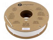 Filament: PLA Tough; 1.75mm; white; 190÷230°C; 750g; PolyMax™ POLYMAKER