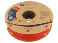 Filament: PLA Tough; 1.75mm; red; 190÷230°C; 750g; PolyMax™ POLYMAKER