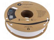 Filament: TPU-95A; 1.75mm; white; 210÷230°C; 750g; PolyFlex™ POLYMAKER