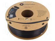 Filament: ABS; 1.75mm; black; 245÷265°C; 1kg; Table temp: 90÷100°C POLYMAKER