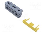 Case; push-in; ways: 2; polyamide 66; grey; Kit: holder; MAXIRELAY MTA